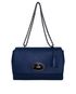 Lily M, &pound;495, Handbags, Blue, Leather, Front view